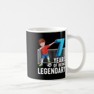 7 Years Of Being Legendary Cool Soccer Boy 7th Bir Coffee Mug