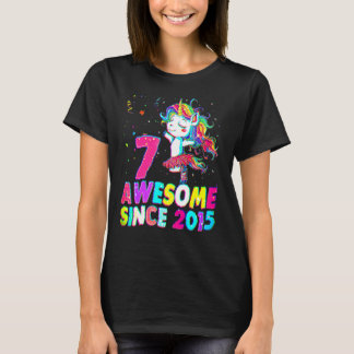 7 Years Old 7th Birthday Ballet Unicorn Girl Since T-Shirt