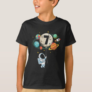 7 Years Old Birthday Boy Astronaut Space 7th Birth T-Shirt