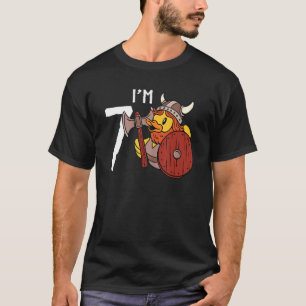 7 Years Old Birthday Boy Cute Viking Rubber Duck P T-Shirt