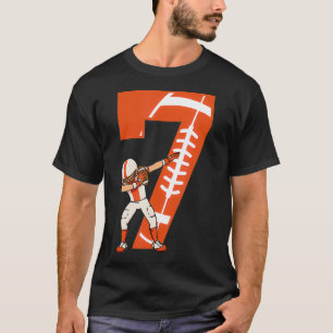 7 Years Old Boy Football Player 7th Football Birth T-Shirt