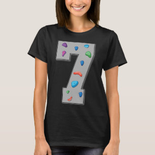 7 Years Old Climber Birthday Bouldering Climbing R T-Shirt