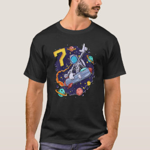 7 Years Old Space Shuttle Astronaut 7th Birthday T-Shirt