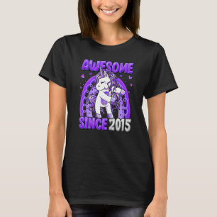 7 Years Old Unicorn Flossing 7th Birthday Girl Uni T-Shirt