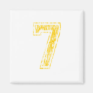 #7 Yellow Varsity Magnet
