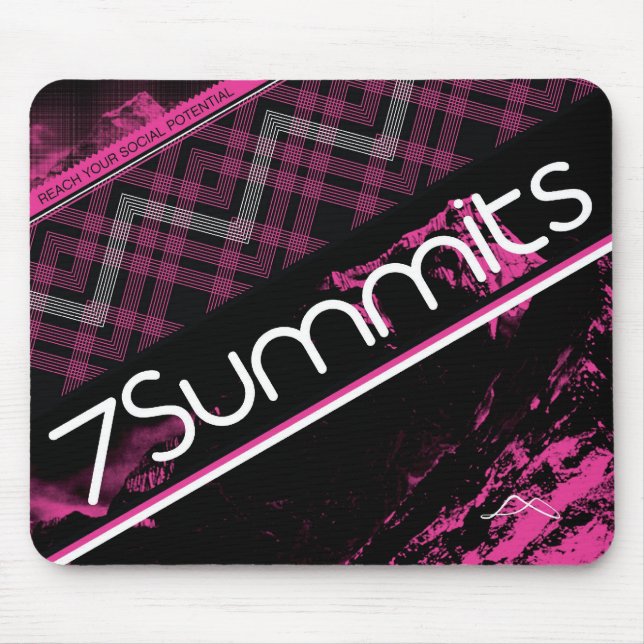 7Summits Magenta Plaid Mouse Mat (Front)