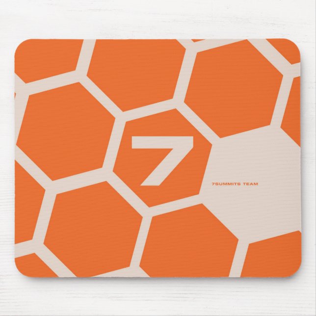 7Summits - Orange Hive Mouse Mat (Front)