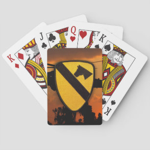 7th 1st 11th cavalry division vietnam veterans playing cards