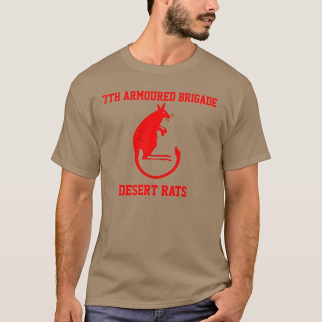 7th Armoured Brigade Desert Rats T-Shirt (Front)
