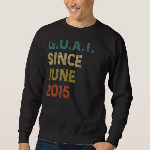 7th Birthday 7 Years Old Goat Since June 2015 Sweatshirt