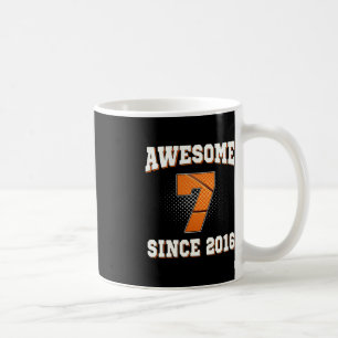 7th Birthday Basketball 7 Years Old Awesome since Coffee Mug