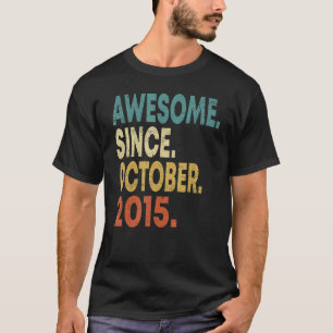 7th Birthday Boy 7 Years Old Awesome Since Novembe T-Shirt