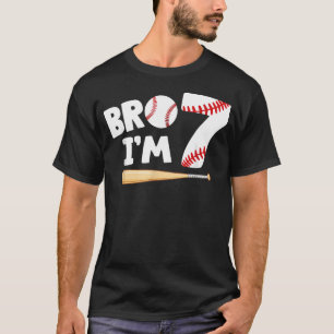 7Th Birthday Boy Bro I'M 7 Year Old Baseball T-Shirt