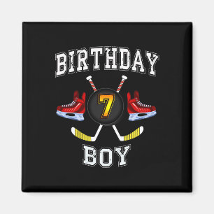 7th Birthday Boy - Ice Hockey 7 years old kid Magnet