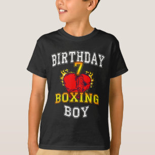 7th Birthday Boy Shirt - Boxing 7 Years Old Kid