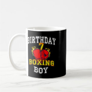 7th Birthday Boy Shirt - Boxing 7 Years Old Kid Coffee Mug