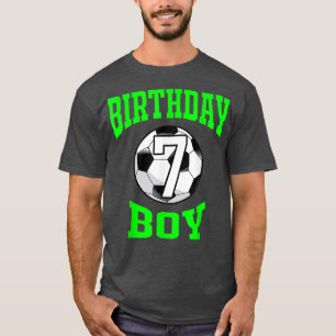7th Birthday Boy Soccer 7 years old kid T-Shirt