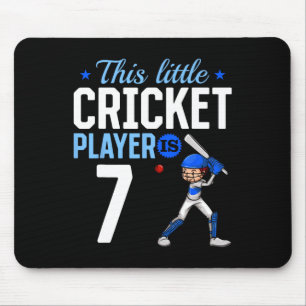 7th Birthday Cricket Player  Mouse Mat