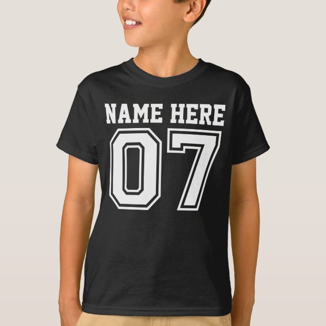7th Birthday (Customisable Kid's Name) T-Shirt (Front)