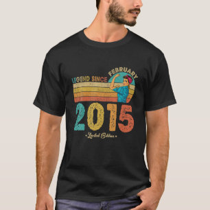 7Th Birthday February 2015 Legend Since 2015 7 Yea T-Shirt