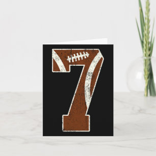 7th Birthday Football Lovers Bdy Boy 7 Year Old Gi Card