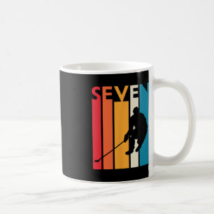 7th Birthday Gift Seven Vintage Hockey Birthday 7 Coffee Mug