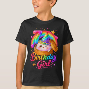 7Th Birthday Girl Dumpling Kawaii Pastel Anime 7 Y T-Shirt