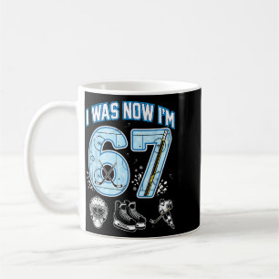7th Birthday I Was 6 Im 7 Six Seven 67 Ice Hockey Coffee Mug