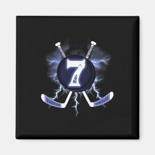 7th Birthday - Ice Hockey 7 years old  Magnet