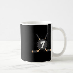 7th Birthday Ice Hockey 7 Years Old Themed Birthda Coffee Mug