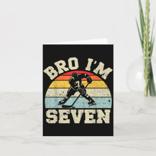 7th Birthday Ice Hockey Boy 7 Year Old Hockey Card