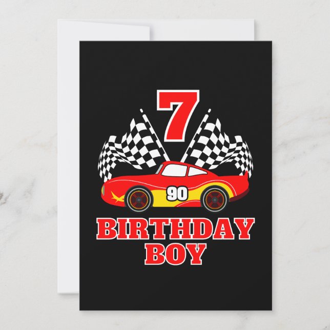 7th Birthday Invitation (Front)