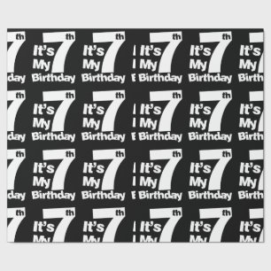 7th Birthday Its My 7 Birthday Gift Wrapping Paper