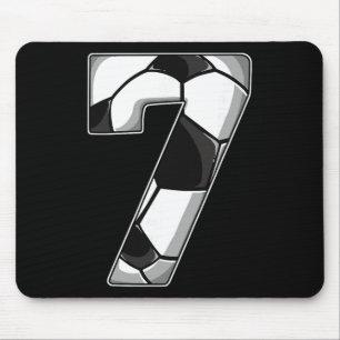7th Birthday Soccer Mouse Mat