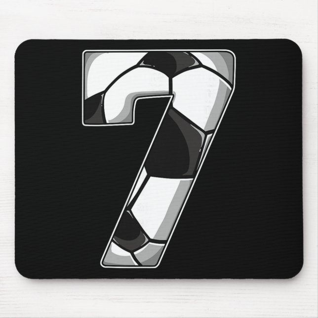 7th Birthday Soccer  Mouse Mat (Front)