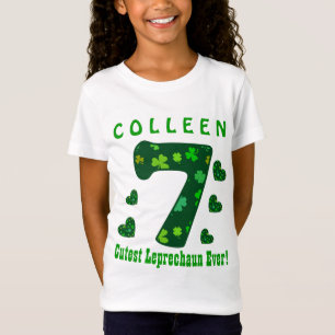 7th Birthday St Patrick's Cutest Leprechaun Ever 5 T-Shirt