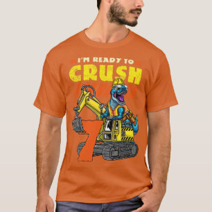 7th Birthday T Rex Excavator 1 T-Shirt