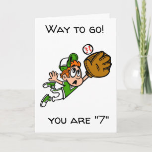 *7th BIRTHDAY* TO YOUR BASEBALLL PLAYER Card