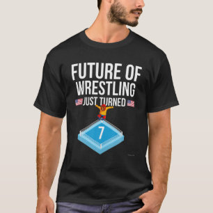 7Th Birthday Wrestling T 7 Year Old Birthday Gift T-Shirt
