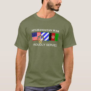 7TH CAVALRY 3RD INFANTRY AFGHANISTAN WAR T-SHIRT