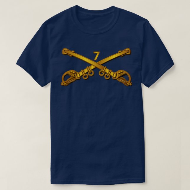 7th Cavalry Branch wo Txt T-Shirt (Design Front)
