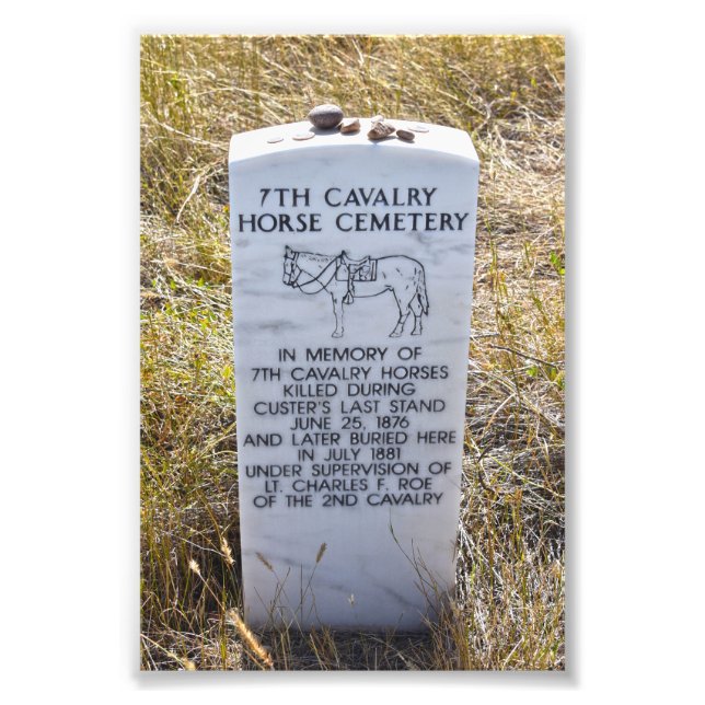 7th Cavalry Horse Cemetery Memorial Photo Print (Front)