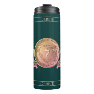 7th Copper Fresia 2 Photos  Thermal Tumbler
