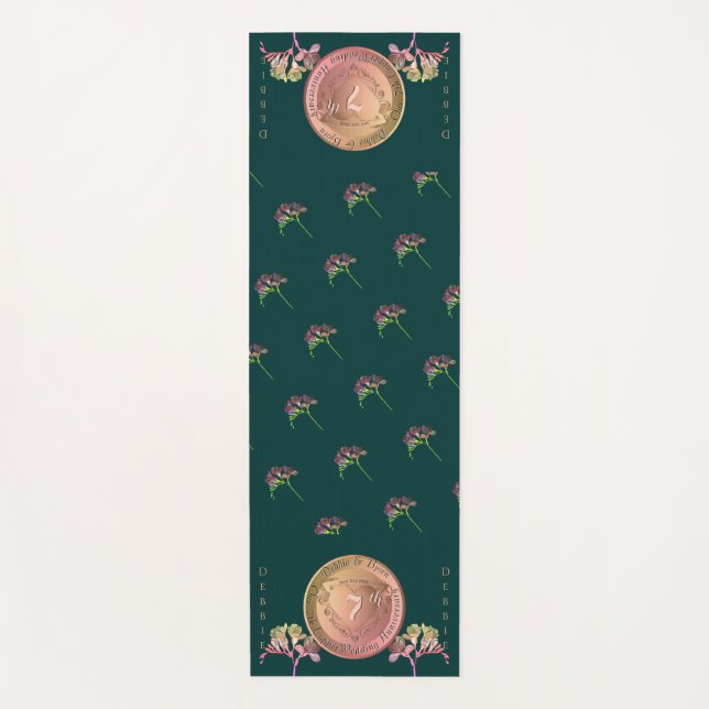 7th Copper Fresia  Yoga Mat (Front)