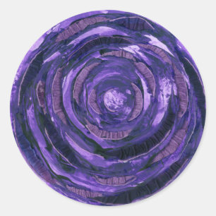 7th-Crown Chakra Healing Art #2 Classic Round Sticker