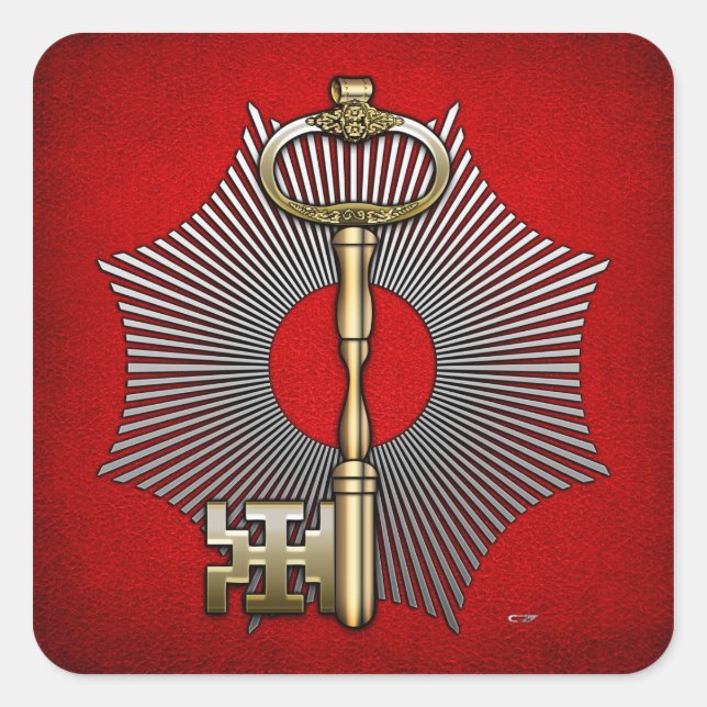 7th Degree: Provost and Judge Square Sticker (Front)