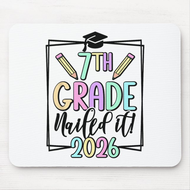 7th Grade 2026 Seventh Grade Graduation _1  Mouse Mat (Front)