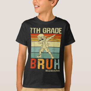 7th Grade Bruh We Back To School 2025 Boys 1st Day T-Shirt