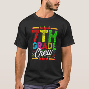 7th Grade Crew First Day Cute Back To School T-Shirt