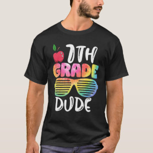 7th Grade Dude Sunglasses Tie Dye Back To School G T-Shirt